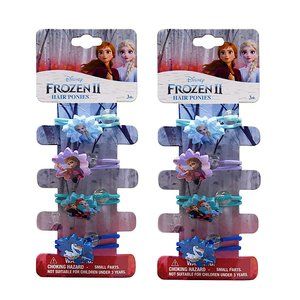 Disney Frozen Hair Ties Set 2 Pack Girl Ponytail Bands Frozen 2 Kids Ponies